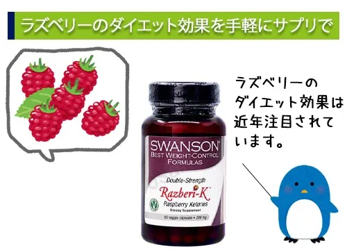 ラズベリーのダイエット効果を手軽にサプリで