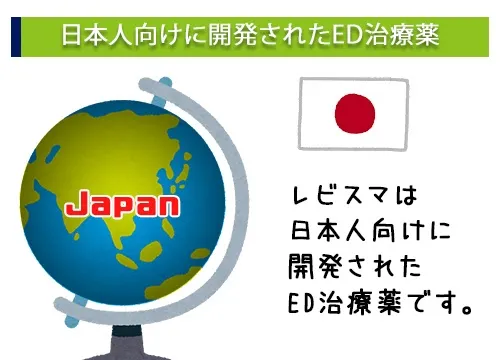 日本人向けに開発されたED治療薬