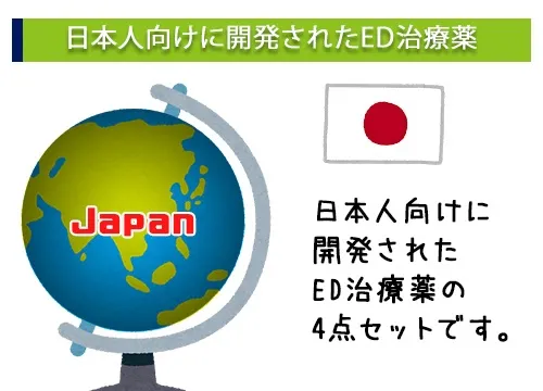 日本人向けに開発されたED治療薬